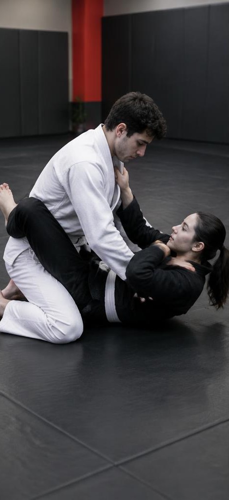 Positionen & Kontrolle im Brazilian Jiu-Jitsu-Training – KI-generiertes Demomotiv