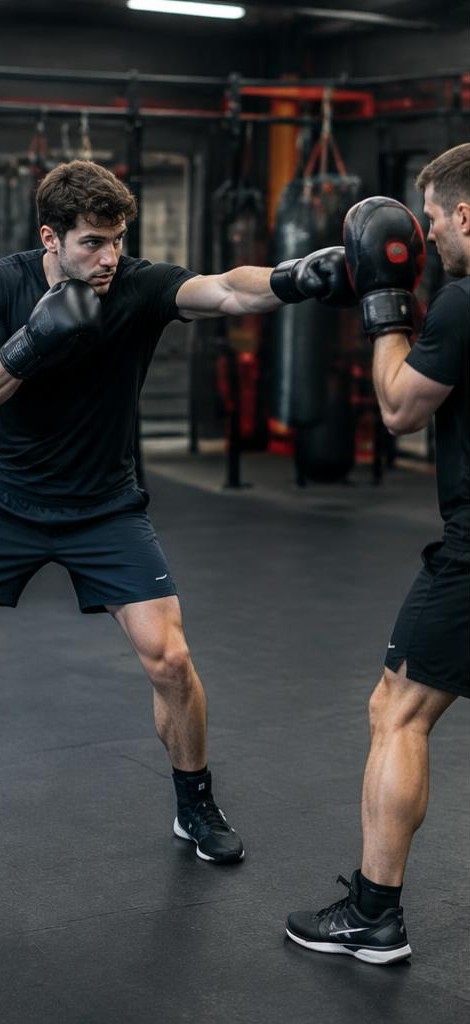 Boxen & Kombinationen im Striking-Training – KI-generiertes Demomotiv
