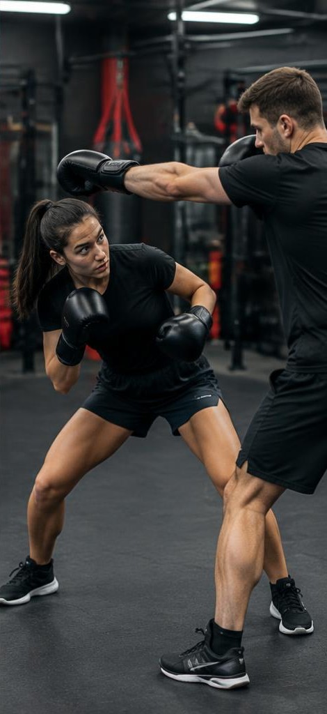 Verteidigung & Konter im Striking-Training – KI-generiertes Demomotiv